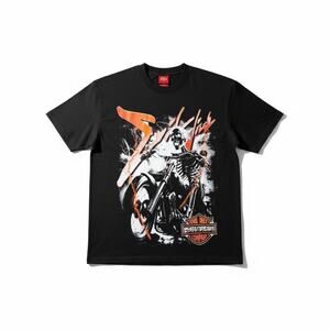 Men’s Evil Vice Company Black Skeleton Motorcycle T-Shirt NWT Streetwear Sz XL